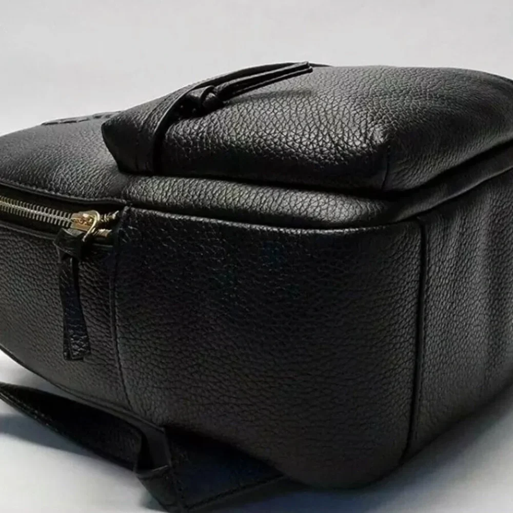 NWT! Tory Burch THEA Mini Pebble Leather Backpack Black Small Size -$395 - Picture 6 of 9